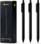 Kaco 10 Pieces Ballpoint Pens, PURE Black Ink, 1.0mm Medium Point, 10-Count Pack for Office Supplies