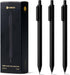 Kaco 10 Pieces Ballpoint Pens, PURE Black Ink, 1.0mm Medium Point, 10-Count Pack for Office Supplies