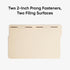 Smead Fastener File Folders, 25 Count, Manila, Reinforced 1/3-Cut Tabs, Letter Size for Organization