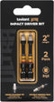 toolant 2 Inch SQ2 Square Bit, Magnetic Anti-Slip Impact Screwdriver Bits, 2pcs