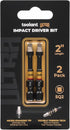 toolant 2 Inch SQ2 Square Bit, Magnetic Anti-Slip Impact Screwdriver Bits, 2pcs