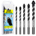 Professional Concrete Drill Bit 5-Pack Masonry Drill Bit Set, Industrial-Strength Cement Drill Bits