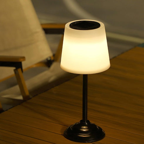 Solar Table Lamp Minimalist Desk Lamp for Nightstand Rechargeable Ambient Night Light Modern Aesthetic Bedside Lamps