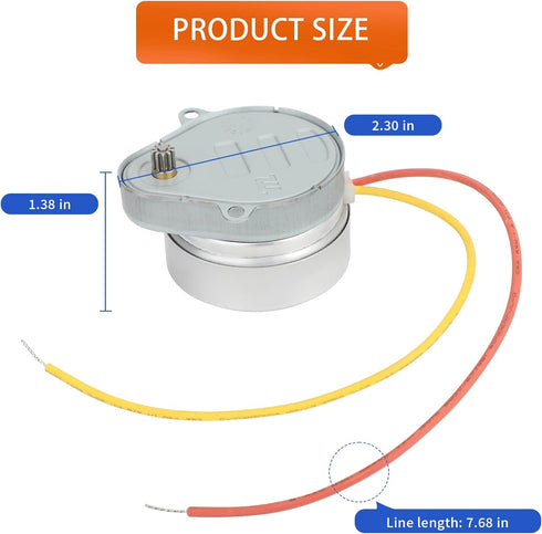 HORTHERO 802360JA 24V 5/6RPM V8043/8044 Valve-2Pack Motor Work Well with Honey-Well Zone