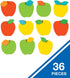 Carson Dellosa 36pc Colorful Apple Bulletin Board Cutouts for Classroom