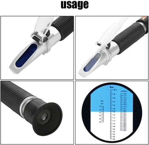 58~92% Wort Specific Gravity Refractometer Brix Refractometer Beer Fruit Juice Wine Sugar in Brewing and Beer Brewing