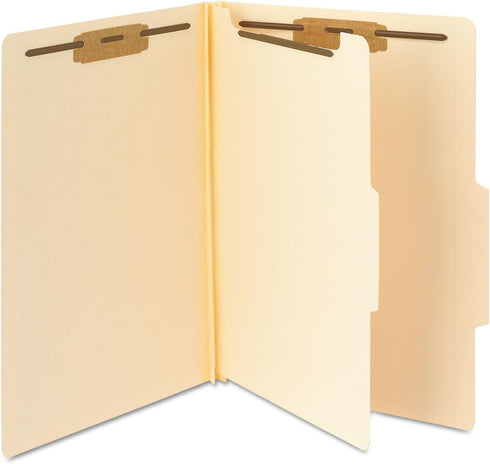 Smead Classification File Folder, 1 Divider, 2" Expansion, Legal Size, Manila, 10 per Box