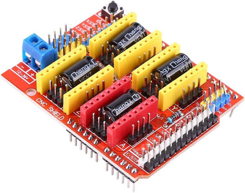 4Pcs A4988, 0.8, 3D Stepper Motor Driver with CNC Expansion Board Compatible with GRBL Open Source Firmware, PWM
