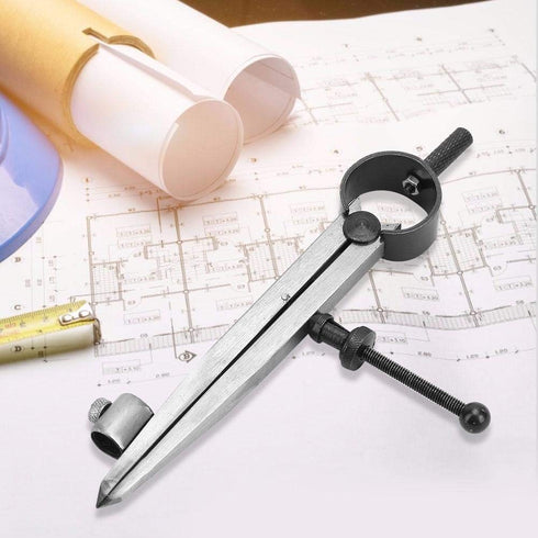 Wing Divider, Adjustable & Lockable Precision Spring Divider Caliper Compass for Metal Workpiece Processing