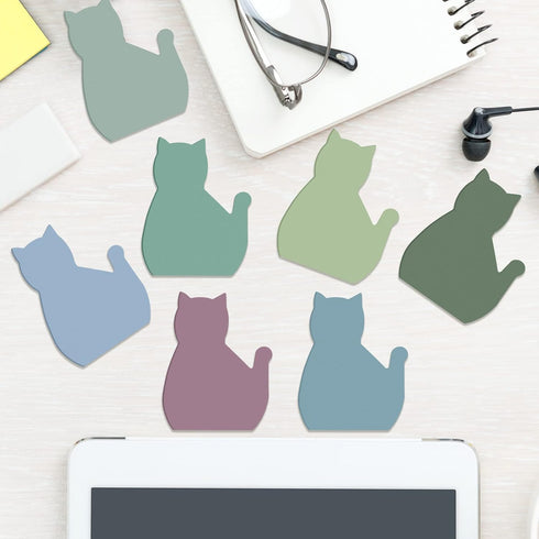 Ctosree 800 Sheets Cat Sticky Notes Set, 8 Bright Color Pads, Cute Cat Desk Accessories for School Office