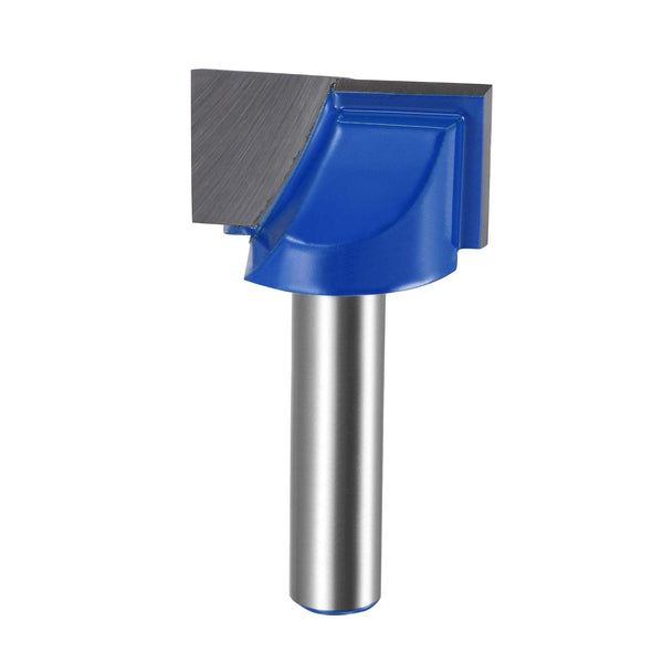 uxcell 25mm Dia 8mm Shank Bottom Cleaning Router Bit, 2 Flutes Carbide Tipped Cutter for Woodworking