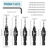 Countersink Drill Bit Set, 5Pcs Quick Change 1/4" Hex Shank Adjustable Countersink Set