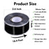 Self Fusing Silicone Tape, 1 in x 16.4', Black Waterproof Rubber Leak Proof Sealing Tape for Repairs