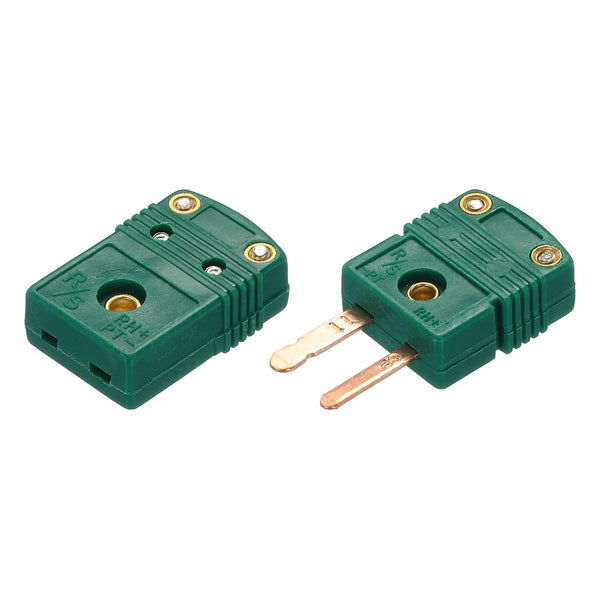 MECCANIXITY R/S Type Thermocouple Wire Connectors High Temperature 220°C(428°F) Dark Green 1 Set for Sensor Probe Male