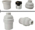 E26 E27 Socket,8-Pack E26 E27 250W 200 Light White Edison Retro Pendant lamp Holder, Plastic Standard Screw-in Socket