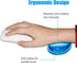 JIKIOU Silicone Gel Wrist Rest Cushion, Heart-Shaped Ergonomic Mouse Pad, Blue 2 Pack
