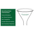 Glass Powder Funnel Short Stem Funnel Heavy Wall Borosilicate Glass 100 mm Top Diameter