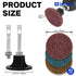 Linkiblock 45Pcs 3 inch Fine,15 Nylon Surface Conditioning Quick Change Sanding Discs R-Type with Adapter & Backing