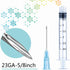 50 Pack 3ml Syringes with Needle - 23 Gauge, 5/8 inch Needle Luer Lock Syringe, Individually Sealed Packaged