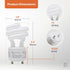 Xtricity Compact Fluorescent GU24 Light Bulb Base - 2 Prong T2 Mini Spiral, 13W (60 Watt Equivalent), 2700k