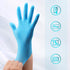 GMG SINCE1988 Disposable Nitrile Gloves, Powder-Free, Latex-Free Safety Gloves for Cleaning & Food Handling (Small, 100