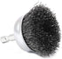 Forney 72729 Wire Cup Brush, Coarse Crimped with 1/4-Inch Hex Shank, 2-Inch-by-.012-Inch, Silver