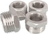 Nickel Plated Brass Reducer Faucet Adapter, G 1/2 Male to 3/8 Female Compression Hose Fitting, 4PCS