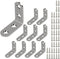 L Bracket Stainless Steel Corner Brace Sets, 90 Degree Right Angle Bracket