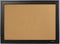 Quartet Cork Board Bulletin Board, 17" x 23", Framed Black Frame, Decorative Pin Board
