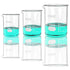 ONiLAB Glass Measuring Beaker Set (Pack of 3) 50ml 100ml 250ml, 3.3 Boro Griffin Low Form Scientific Glassware for
