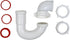 Plumb Pak 600K, 1-1/2-Inch or 1-1/4-Inch by 1-1/2-Inch, White Color