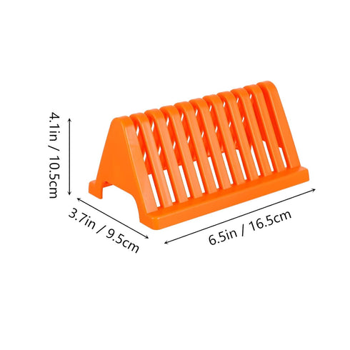 Biological Specimen Slides Holder, 2pcs Microscope Slides Staining Rack, Glass Slide Holder for Basic Biology Lab