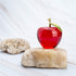 H&D Glaze Crystal Apple Paperweight Craft Decoration, Red