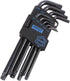 DISEN 9 Pieces Torx Star Allen Wrench Set, Long Arm Star Key Set T10-T50 in Chrome Vanadium Steel