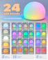 WattBubble 13 30 Night Light for Kids, Soft Egg Light with Colors Changing Mode, Interactive Tap Light Stress Relief