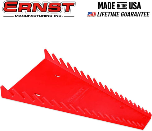 ERNST 5063 Standard 19 tool Wrench Organizer - Red by Ernst Manufacturing