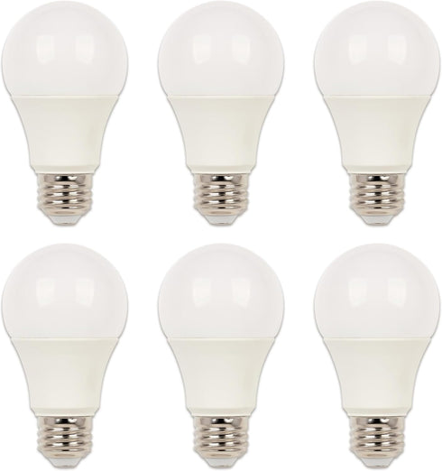 Westinghouse 5228120 14 Watt A19 Bright White LED Light Bulb, 100 Watt Equivalent, Medium Base, 6 Pack