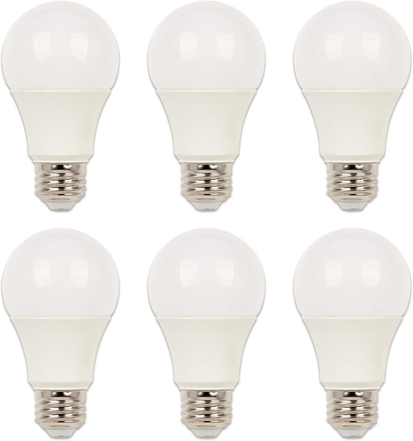 Westinghouse 5228120 14 Watt A19 Bright White LED Light Bulb, 100 Watt Equivalent, Medium Base, 6 Pack