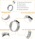 AKIHISA 180 PCS Single Ear Hose Clamps, 12 Sizes 5.3-33.1mm Crimp Clamps with Pincer and 304 Stainless Steel