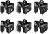 3-H Mop and Broom Holder Wall Mount - 6 Pack Broom Holder for Garage, Garden Shed, Laundry Room Organization, up to