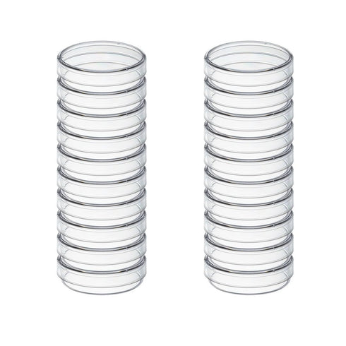 United Scientific 10 Pack Sterile Thick Plastic Petri Dishes with Lid, 90mm Dia x 15mm, Designed for use in Laboratories, Home, and Classrooms