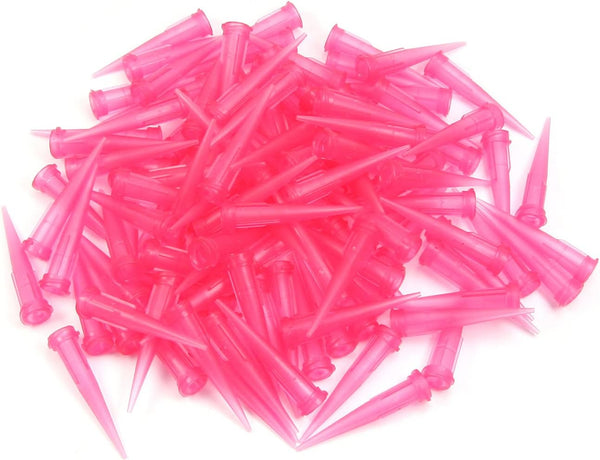 Utoolmart Industrial Blunt Tip Tapered Dispensing Fill Needle, 20ga Pink, 120pcs