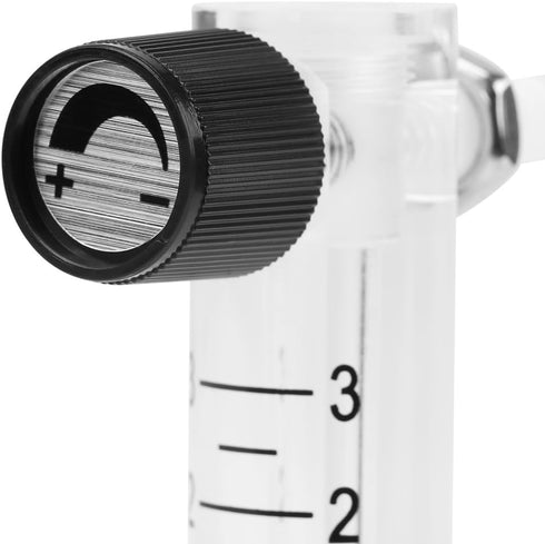 Hilitand Gas Flowmeter, 0-3LPM Meter with Control Valve for Oxygen Air Gas
