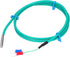 K Type Thermocouple, Waterproof Silicone Temperature Sensor with Soft Cable, Green 5x30mm Stainless Steel Probe