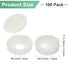 M METERXITY 100-Pack 5mm M3 M4 M5 Plastic Hinged Screw Cover Caps, Shutter Screws with Caps, Fold Snap Washer Covers