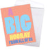 NobleWorks Oversize Congratulations Card - 8.5 x 11 Inch with Envelope, Jumbo Congats J9690CGG-US