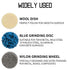 68Pcs 1 inch Set 1/4'' Quick Change Sanding Discs Fine Medium Coarse Grit Surface Conditioning Discs R Type Quick