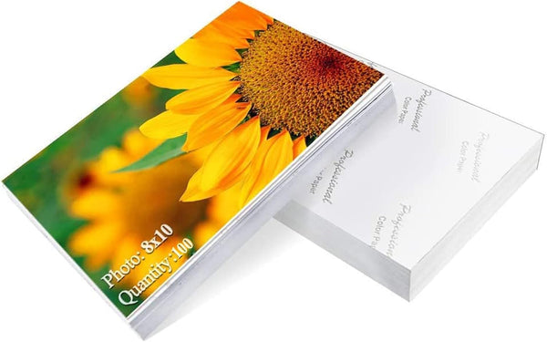 ZBEIVAN Photo Paper, 8x10 inch High Glossy Paper, 100 Sheets, 200 GSM for Printer