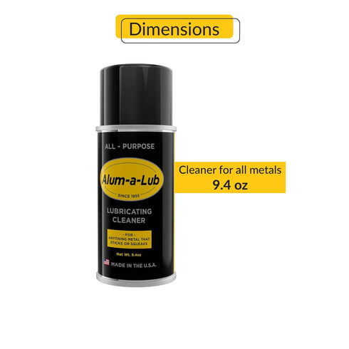 9.4 Oz Brixwell Alum-A-Lub All Purpose Lubricating Cleaner for All Metals - Can, Garage Door Lubricant, Silicone Spray