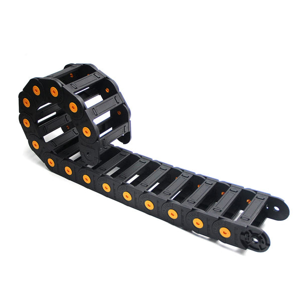 Heyiarbeit R100 Cable Drag Chain 1Meter Carrier Drag Chain Cable Wire 35x100mm with End Connectors for Electrical